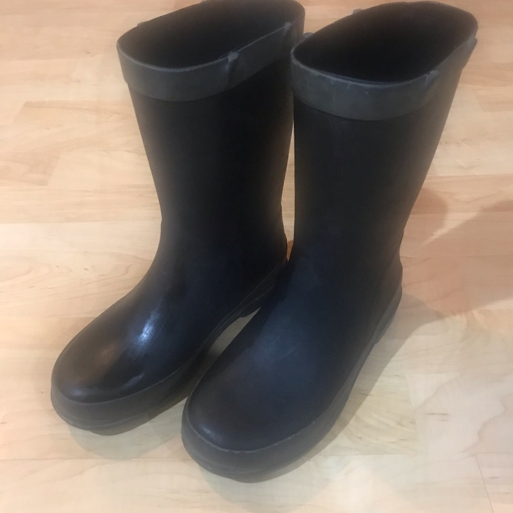 Kids 13/1 Western Chief black rain boots